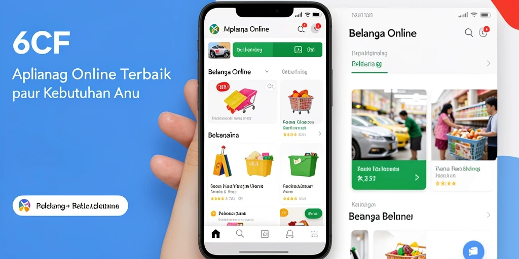 Screenshot antarmuka pengguna aplikasi Belanja Online 6CF.