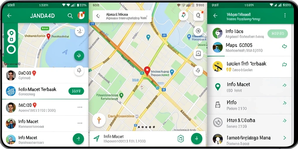 Antarmuka aplikasi JANDA4D menampilkan informasi terkini tentang kemacetan.