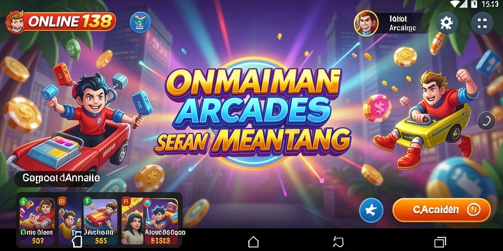 Tampilan menarik dari antarmuka game Arcade ONLINE138 yang mengasyikkan.